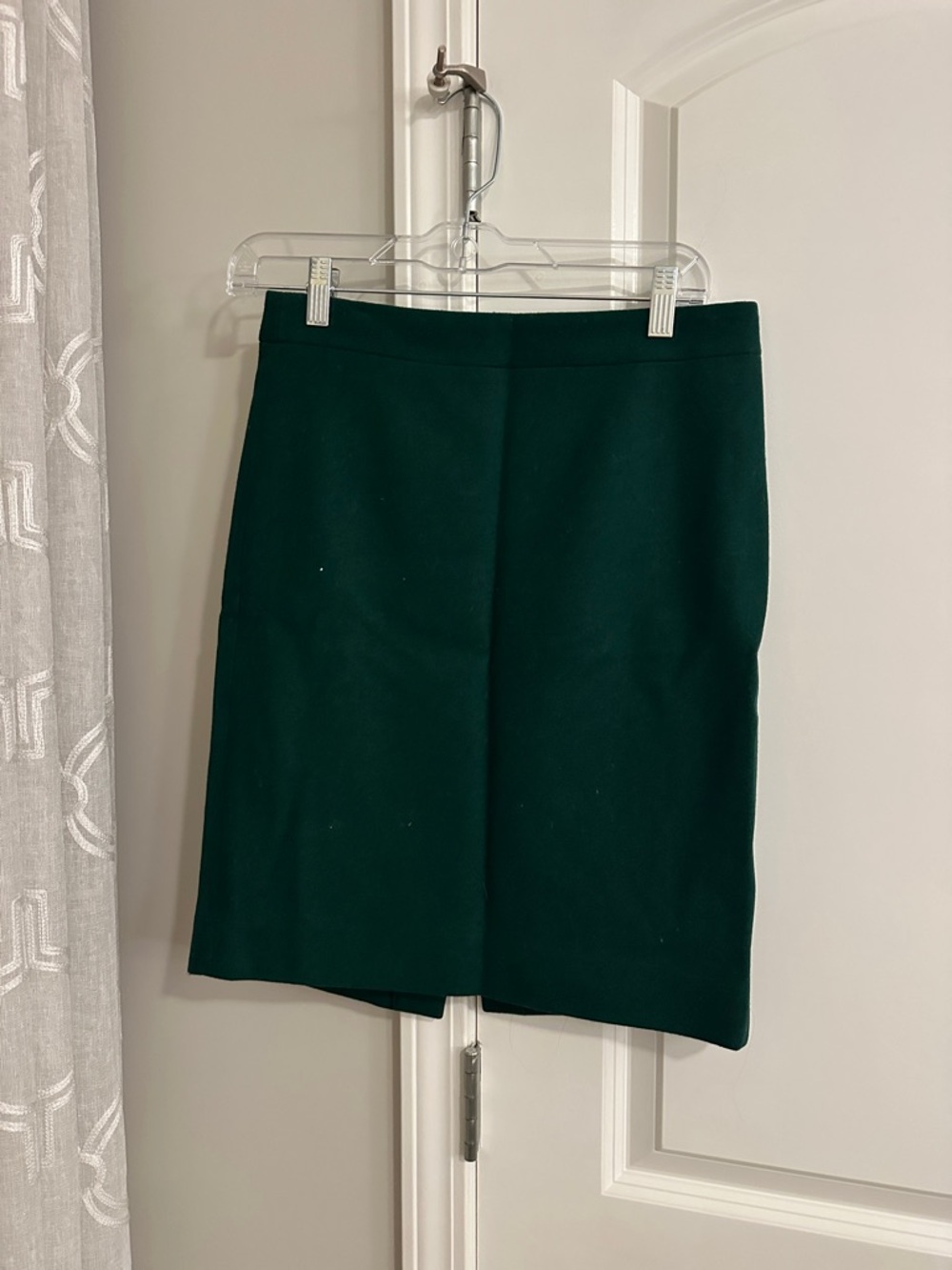 J. Crew Dark Green Pencil Skirt - Sleek Office Staple